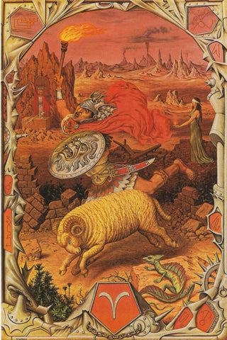 Sternzeichenkarte Widder