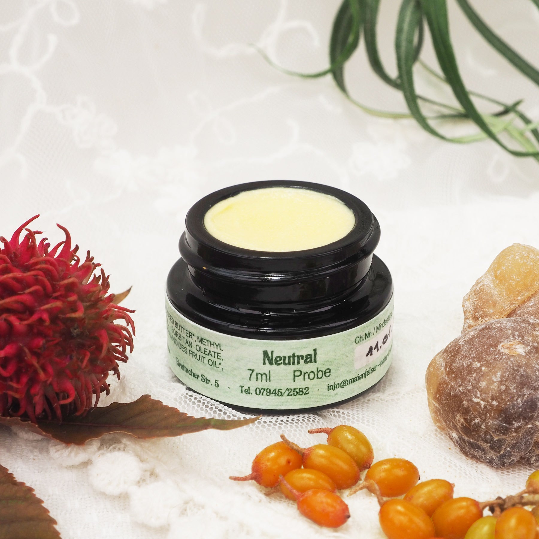 Geöffneter 7ml Neutral Creme Tiegel.